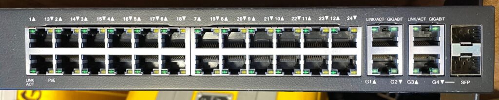 Cisco Switch Model: SF300-24PP