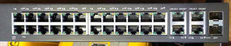 Cisco Switch Ports Model: SF300-24PP