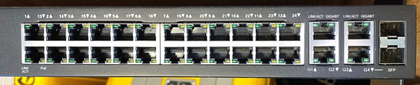 Cisco Switch Ports Model: SF300-24PP